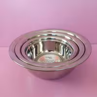 سرویس لگن استیل 3 پارچه یونیک لایف لبه دار آهنربا نگیر  ضخیم و محکم 