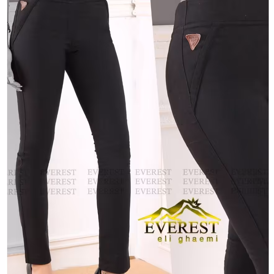 شلوار  زنانه دخترانه جنس کتان بنگال کشی دمپا لول تک رنگ مشکی بسیار  سبک و راحت