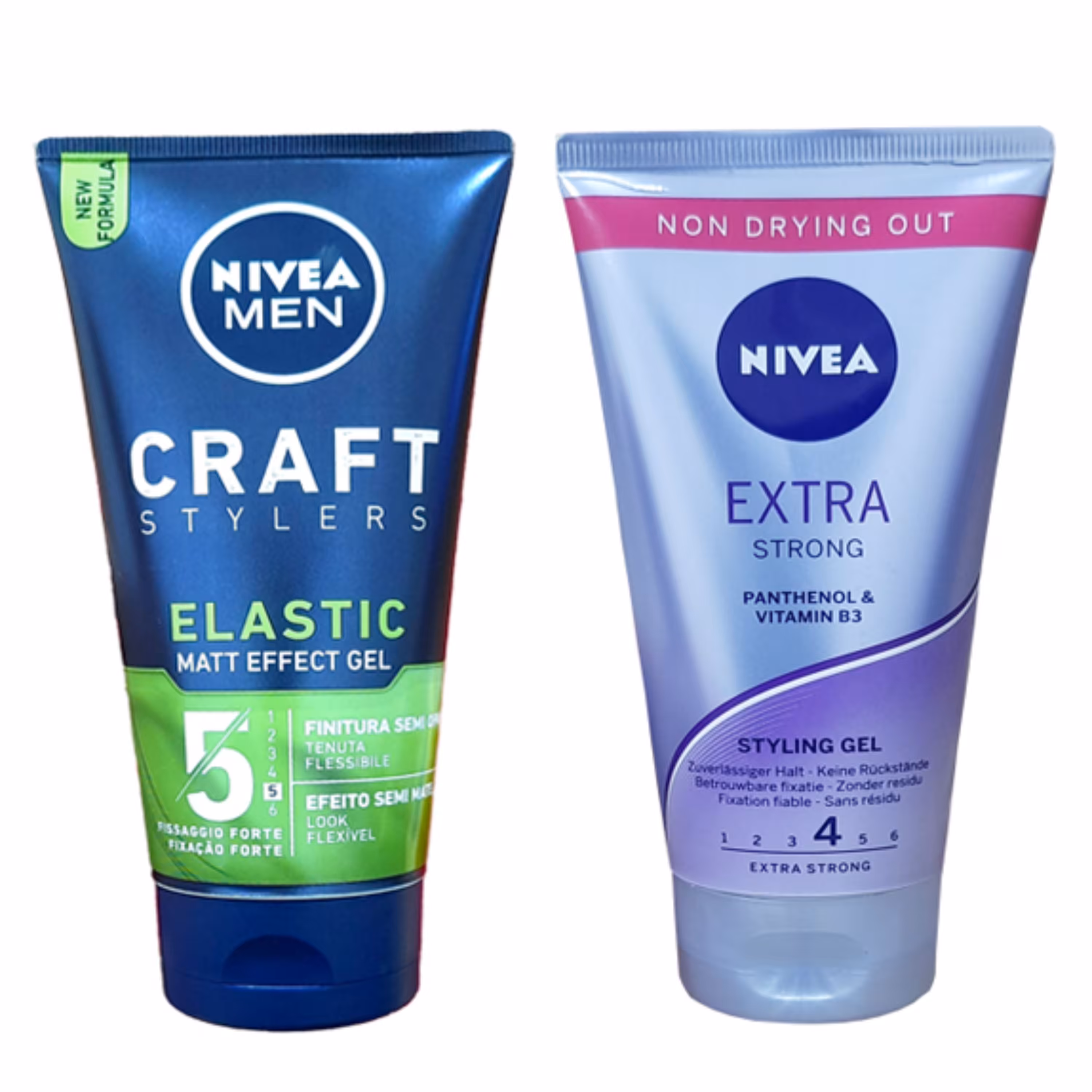 ژل مو نیوآ مدل EXTRA STRONG 4 حجم 150 میلی لیتر به همراه ژل مو نیوآ مدل ELASTIC 