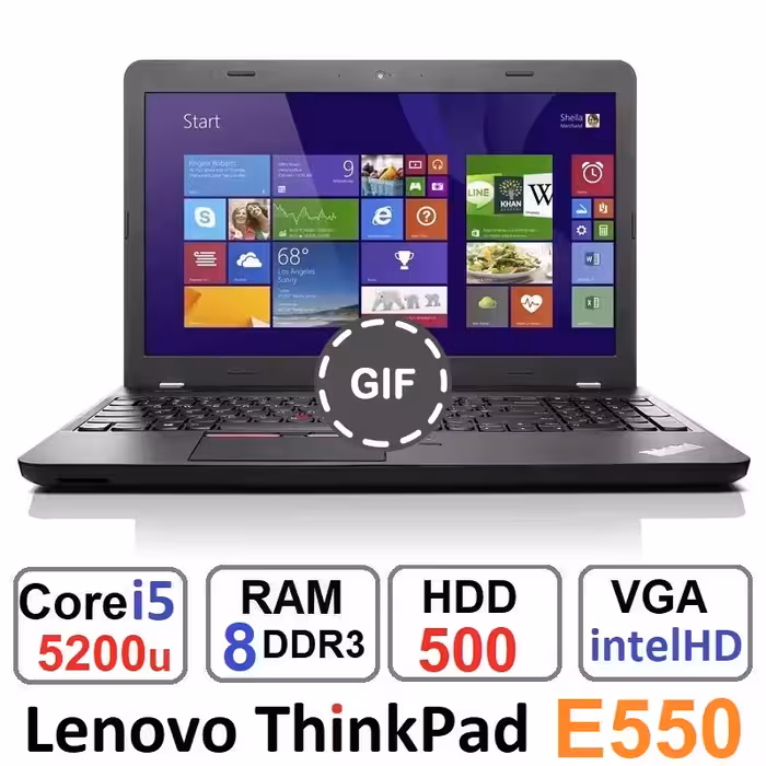 لپ تاپ لنوو Lenovo ThinkPad E550 Core i5 5200u رم8