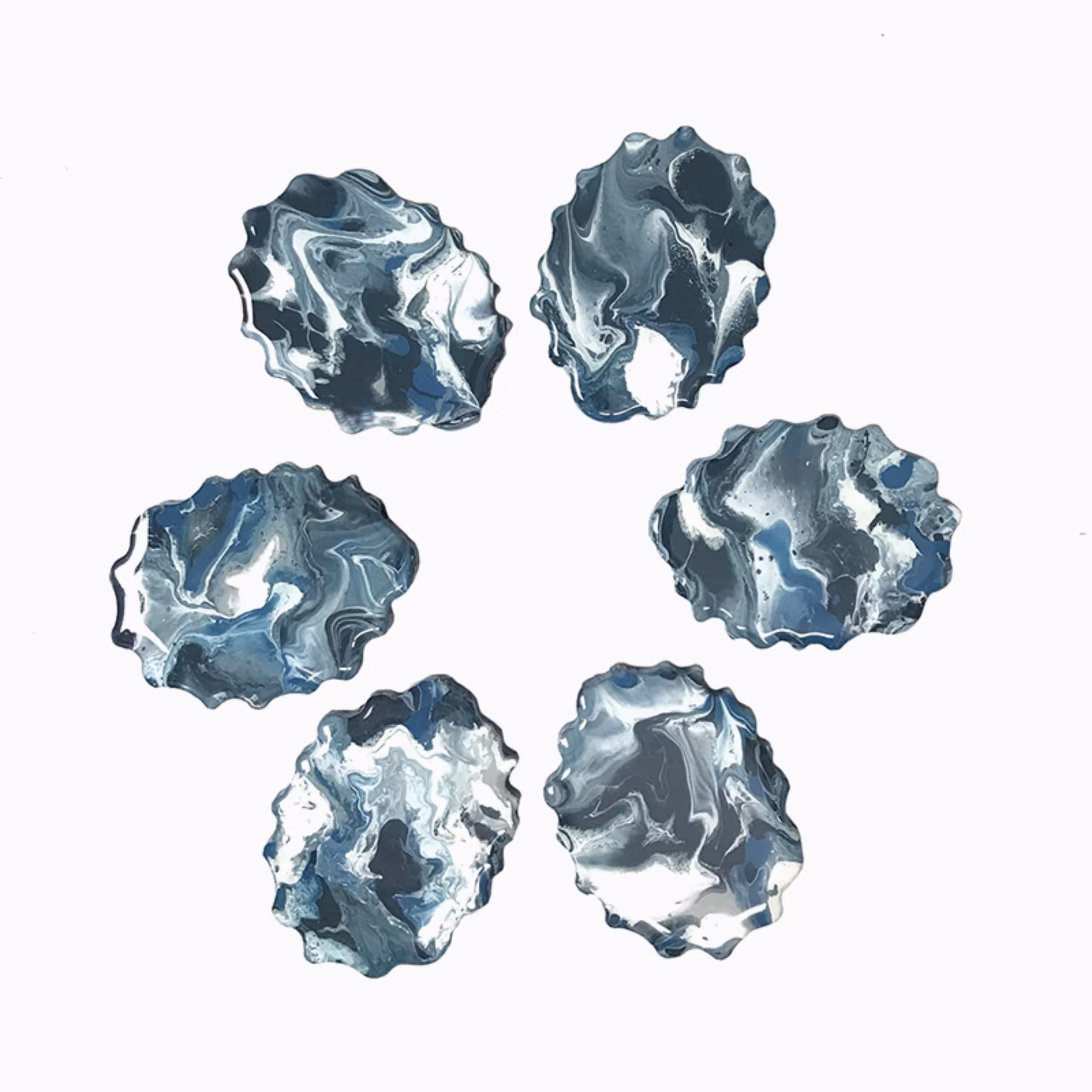 زیر لیوانی طرح ابر وباد کد 1 مجموعه 6 عددی