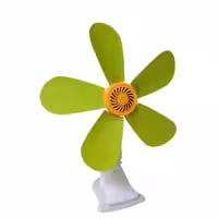پنکه رومیزی مدل گیره ای پنج پره رنگ سبز