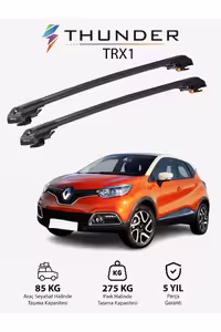 نوار محافظ خودرو خاکستری رنو CAPTUR 2020 LATER TRX2 CARRIER قفل جستجوی حامل دریای سقفی Thunder