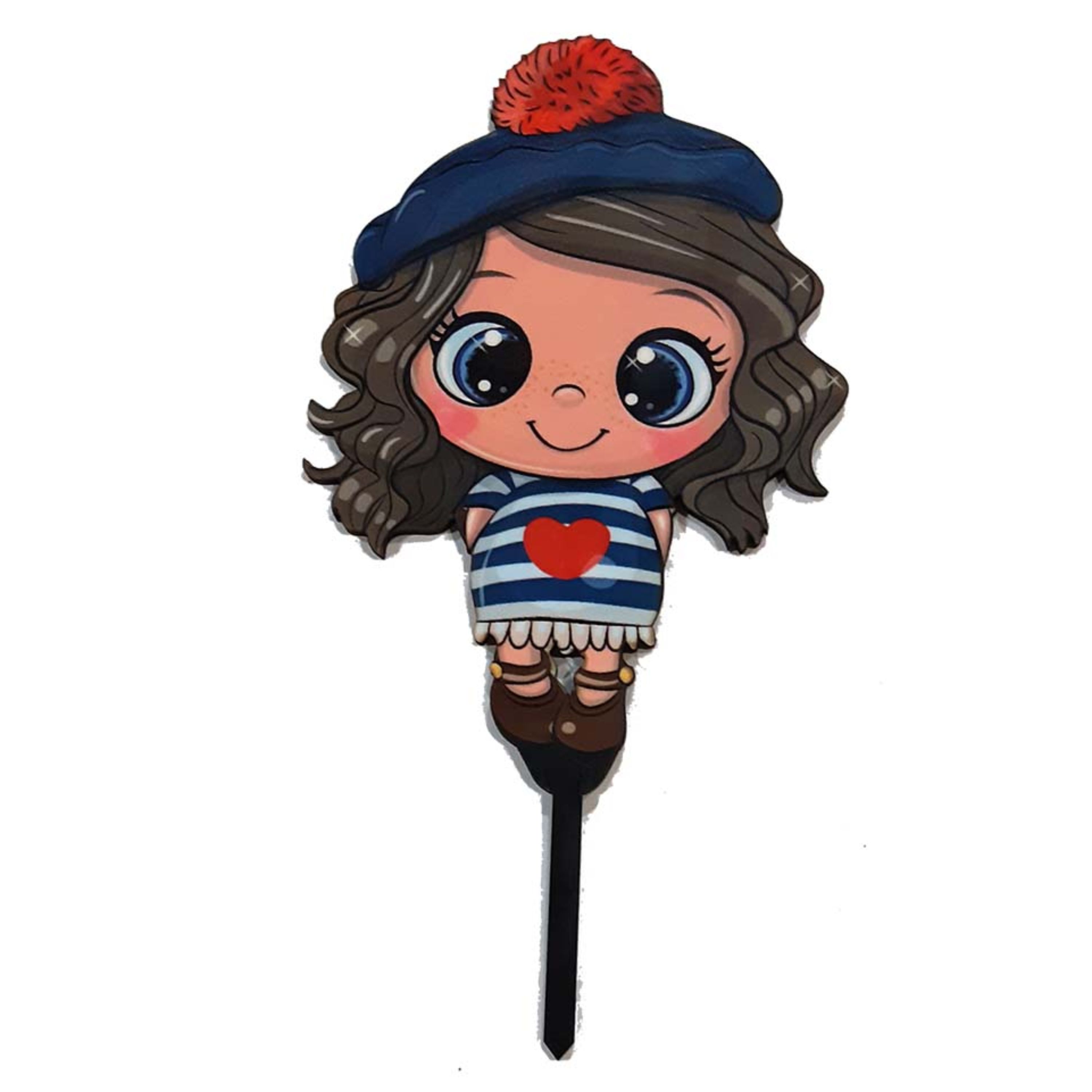 تاپر تزیین کیک بهگز مدل دختر ملوس