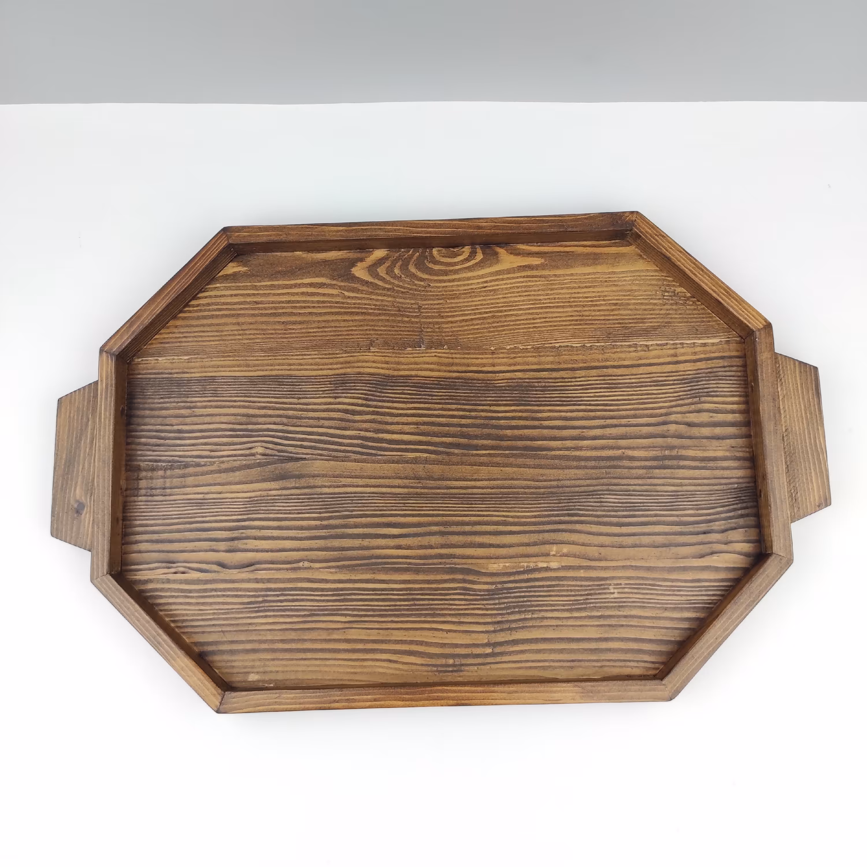 سینی چوبی طرح 8 ضلعی