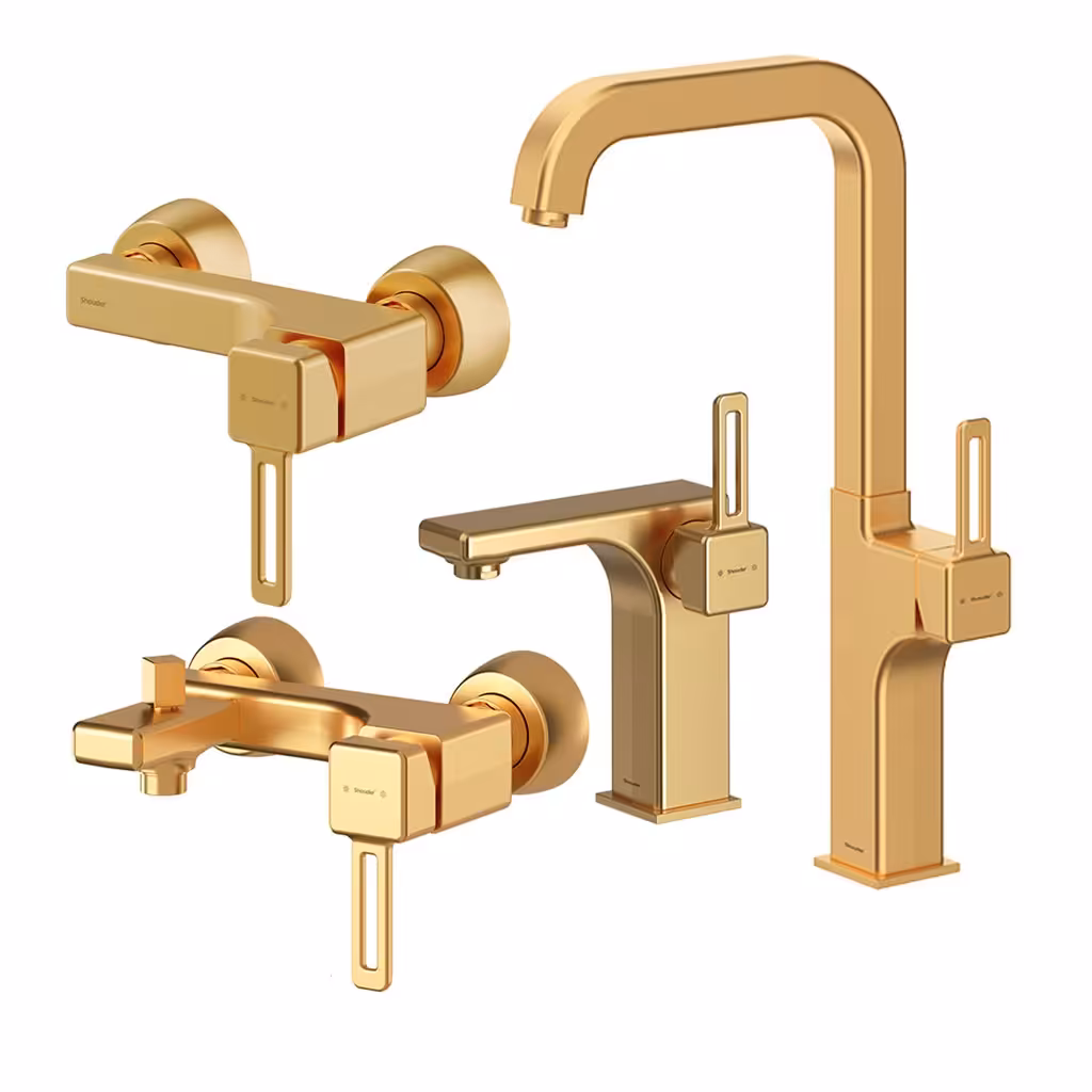 ست شیرآلات شودر مدل میشل طلایی