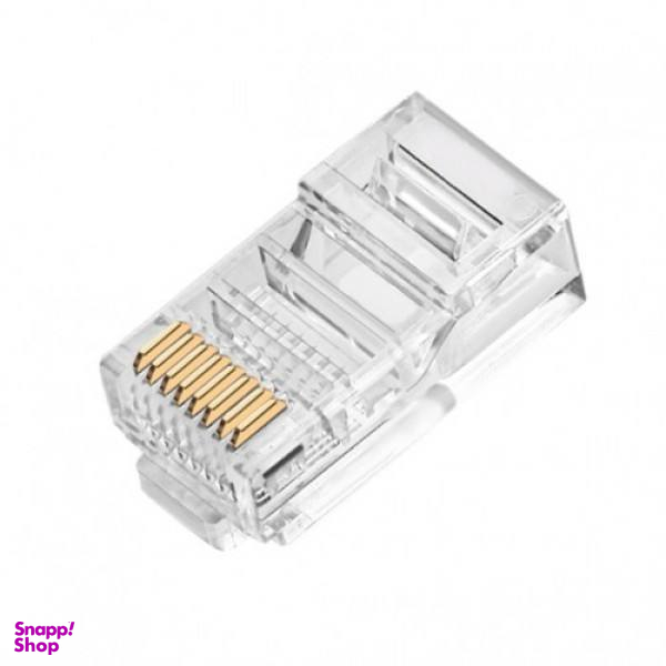 سوکت شبکه CAT6 مدل RJ45 بسته 100 عددی