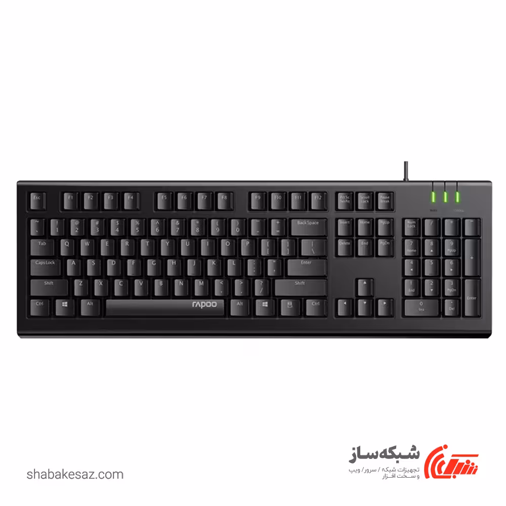 قیمت و خرید کیبورد رپو با سیم Rapoo NK1800 - شبکه ساز