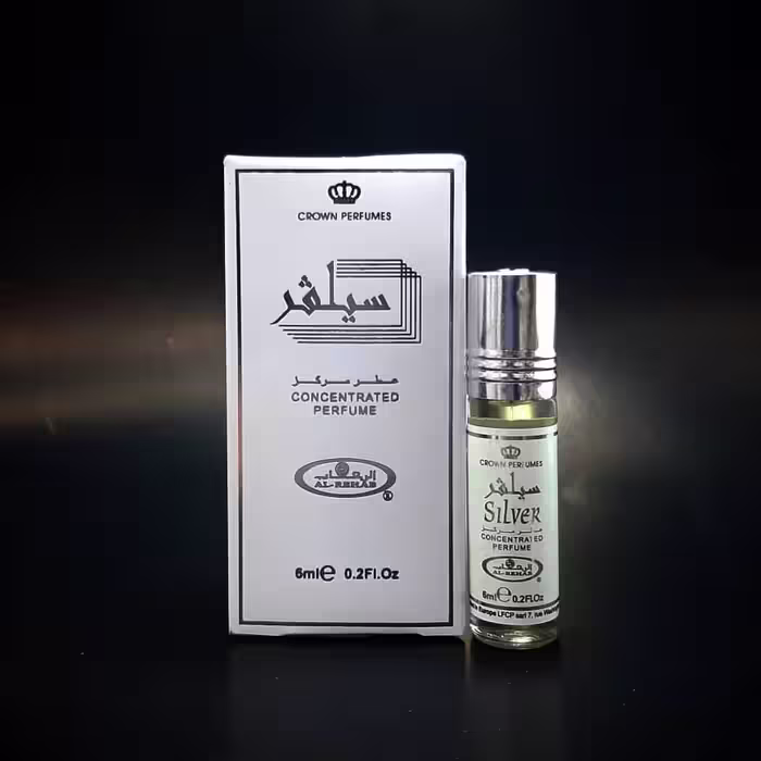 عطر عربی سیلور برند الرحاب حجم 6 میل Al-Rehab Silver