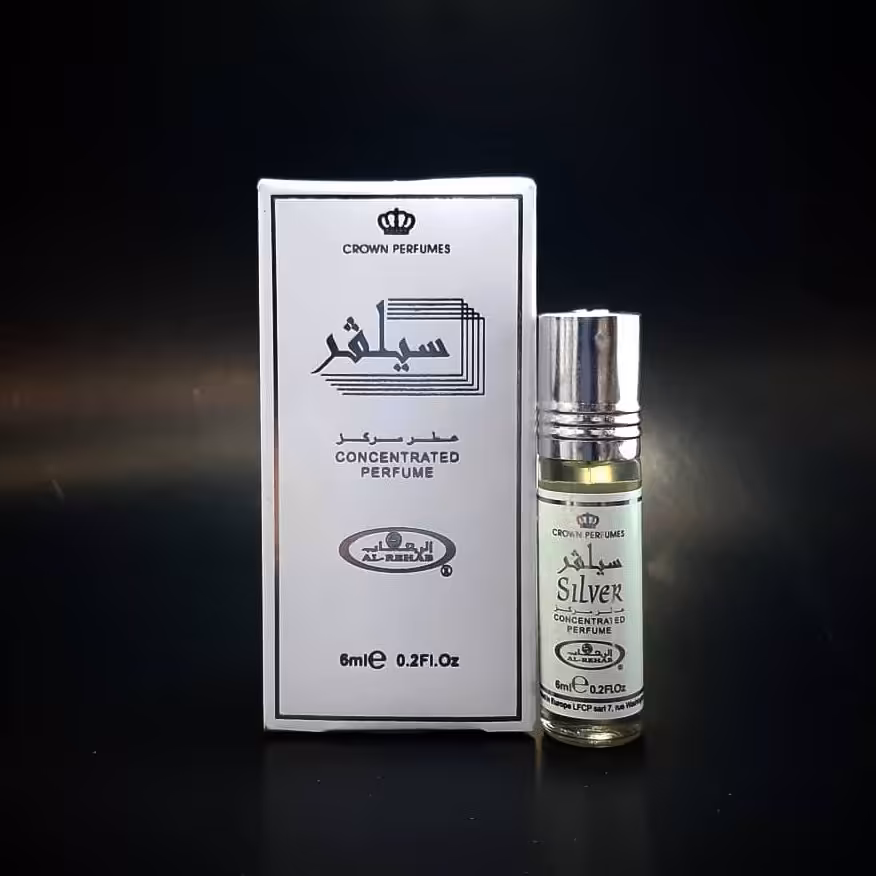 عطر عربی سیلور برند الرحاب حجم 6 میل Al-Rehab Silver