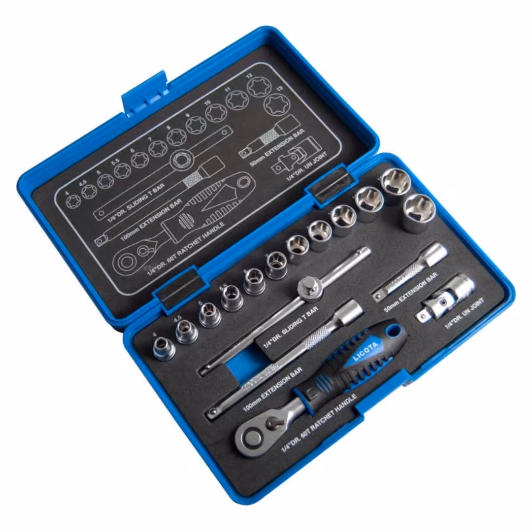 جعبه بکس  17 پارچه درایو 1/4  لیکوتا مدل TSK-30001