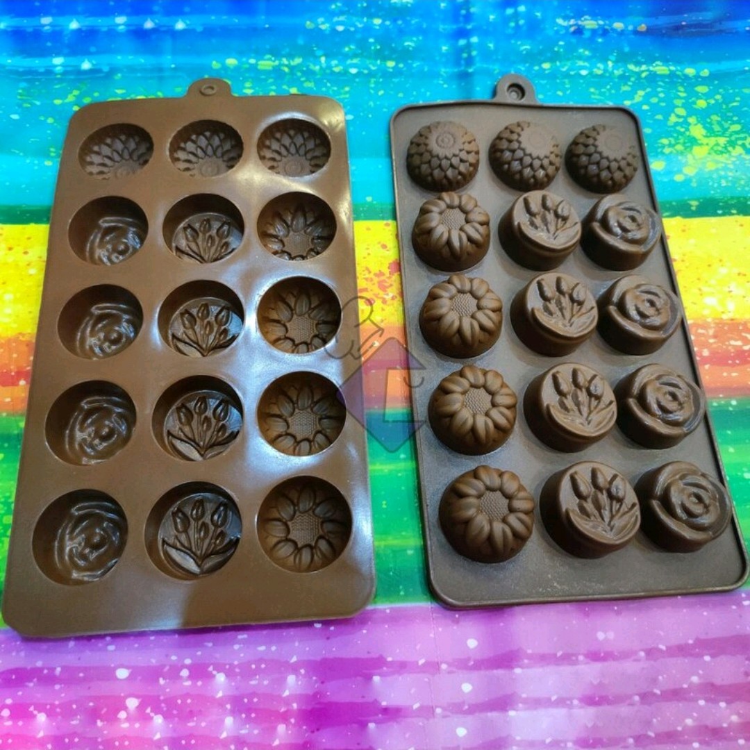 قالب شکلات سیلیکونی گل های مختلف