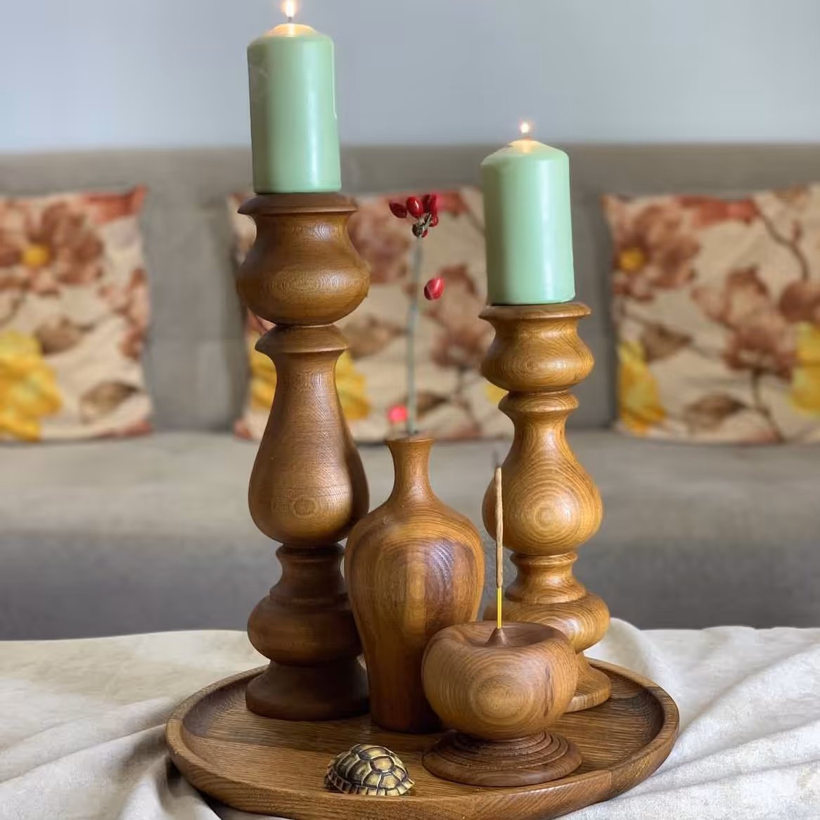 گلدان وجاشمعی (پس کرایه)