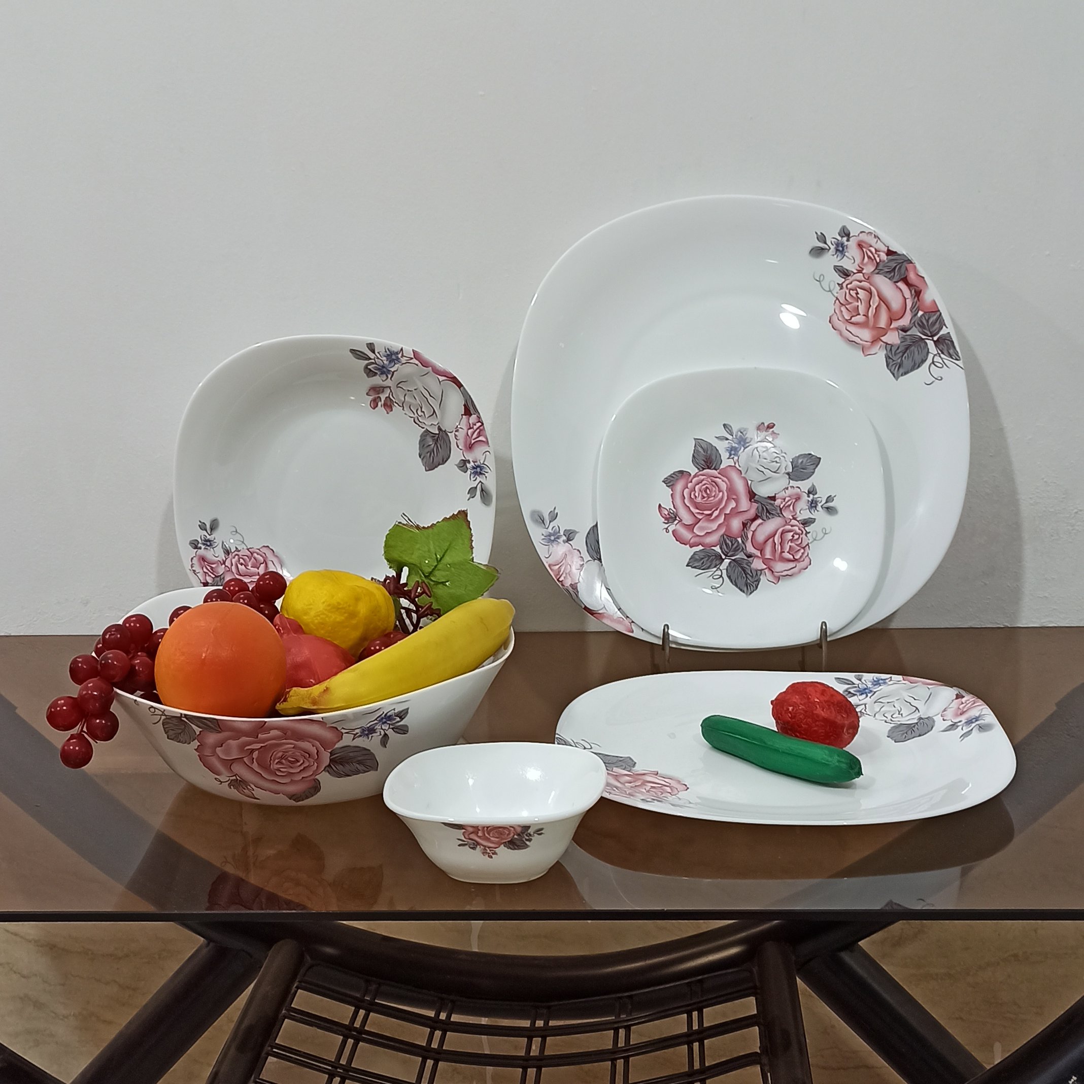 سرویس 26 پارچه آرکوپال طرح ترکی طوسی با ارسال رایگان