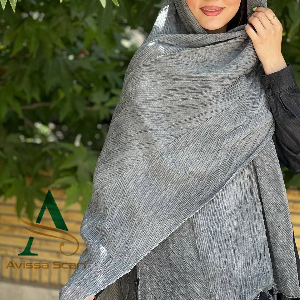 شال نخی پلیسه شاین دار 4کد 109