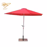 چتر پایه وسط مدل اطلس طرح مدیترانه وینچ دار