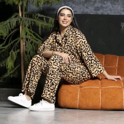 شومیز شلوار پلنگی