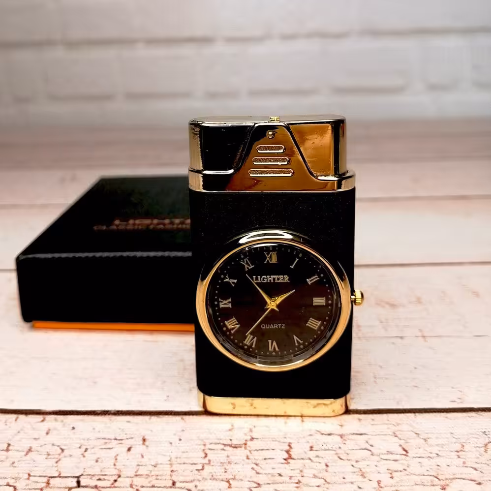 فندک گازی ساعت دار اورجینال لاکچری