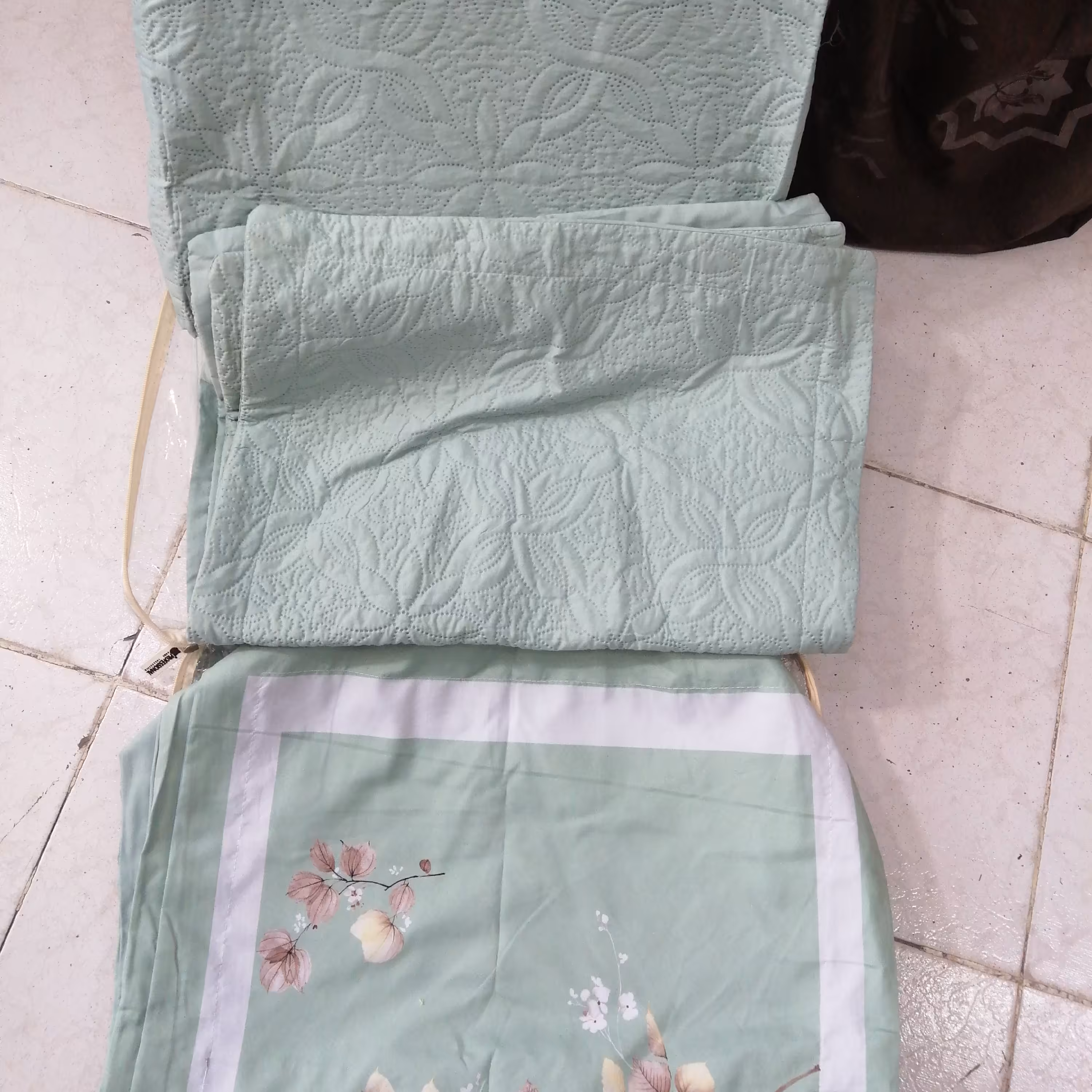 روتختی تکنفره بهاره(حراج این هفته) پنبه دوزی نخی چهارتیکه 