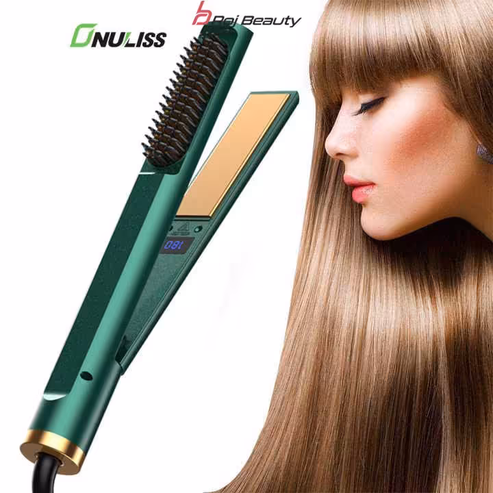 اتو و بر س حرارتی 2کارە دیجیتالی مخصوص کراتین حرفه‌ای