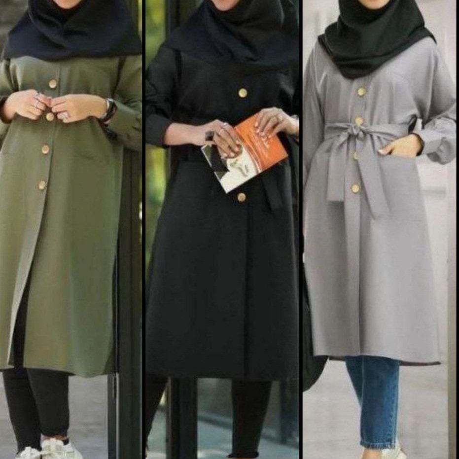 مانتو اسپرت پاییزه در رنگبندی