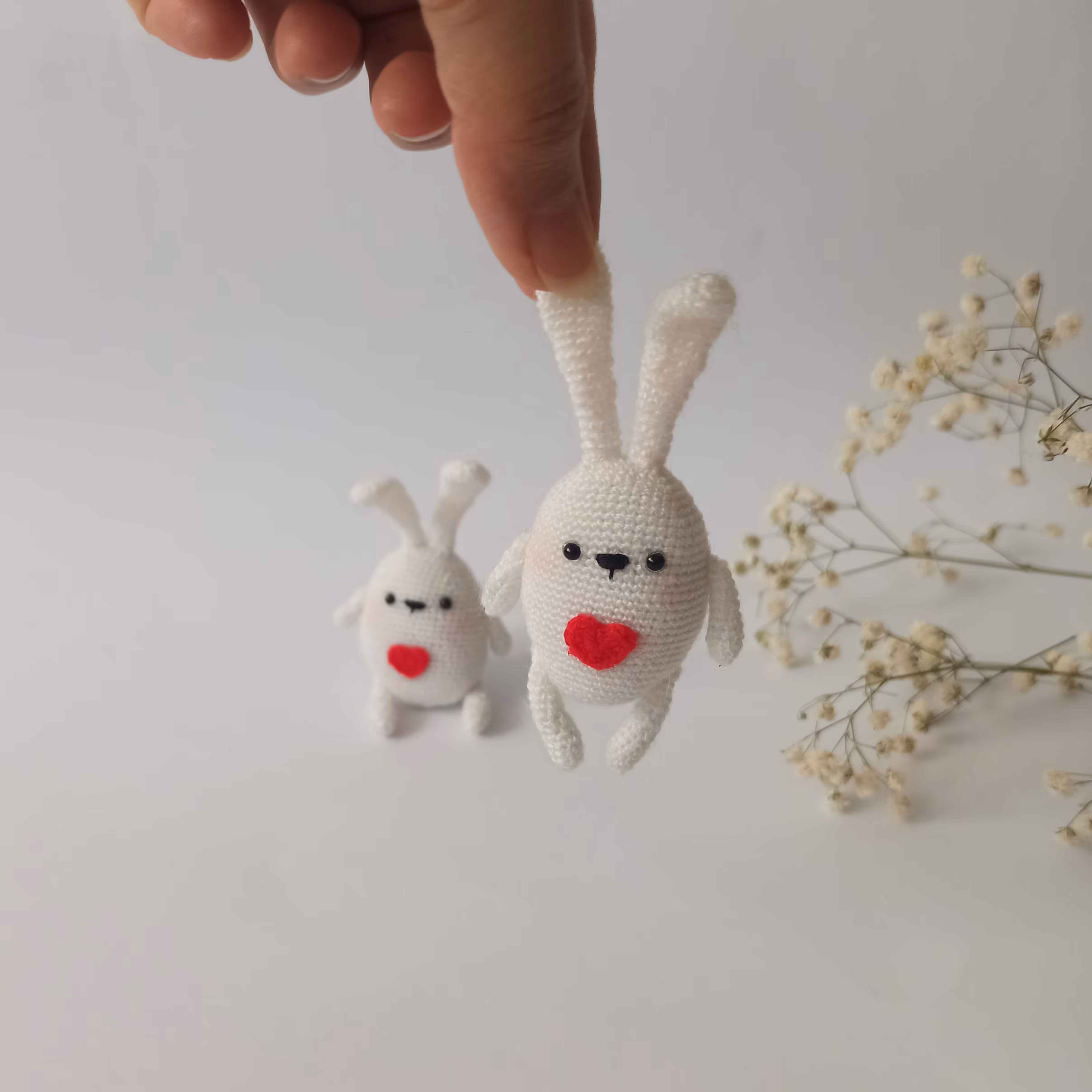 خرگوش دستبافت مینیاتوری کد 001