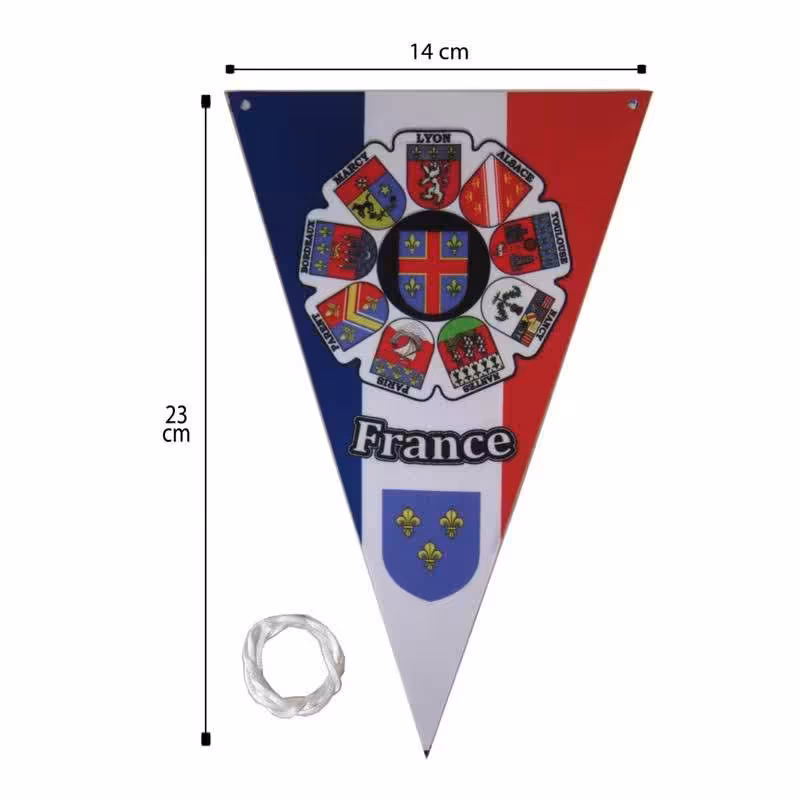 آویز خودرو طرح پرچم فرانسه