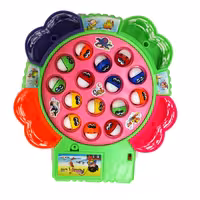 (فروش عمده) 10 عدد ماهی گیری باتری خور چرخشی و موزیکال طرح گل (ماهیگیری)