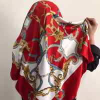 روسری ساتن ابریشم مام 