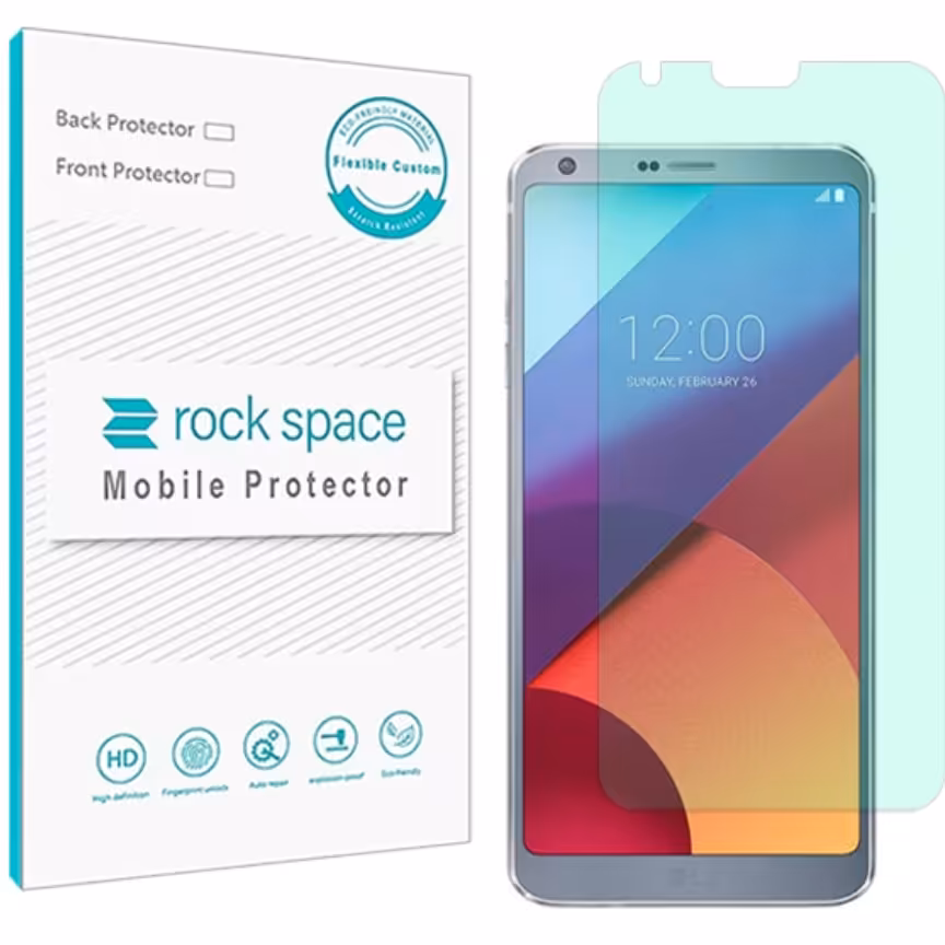 گلس   ال جی G6 مدل نانو هیدروژل گرین لایت برند راک اسپیس   