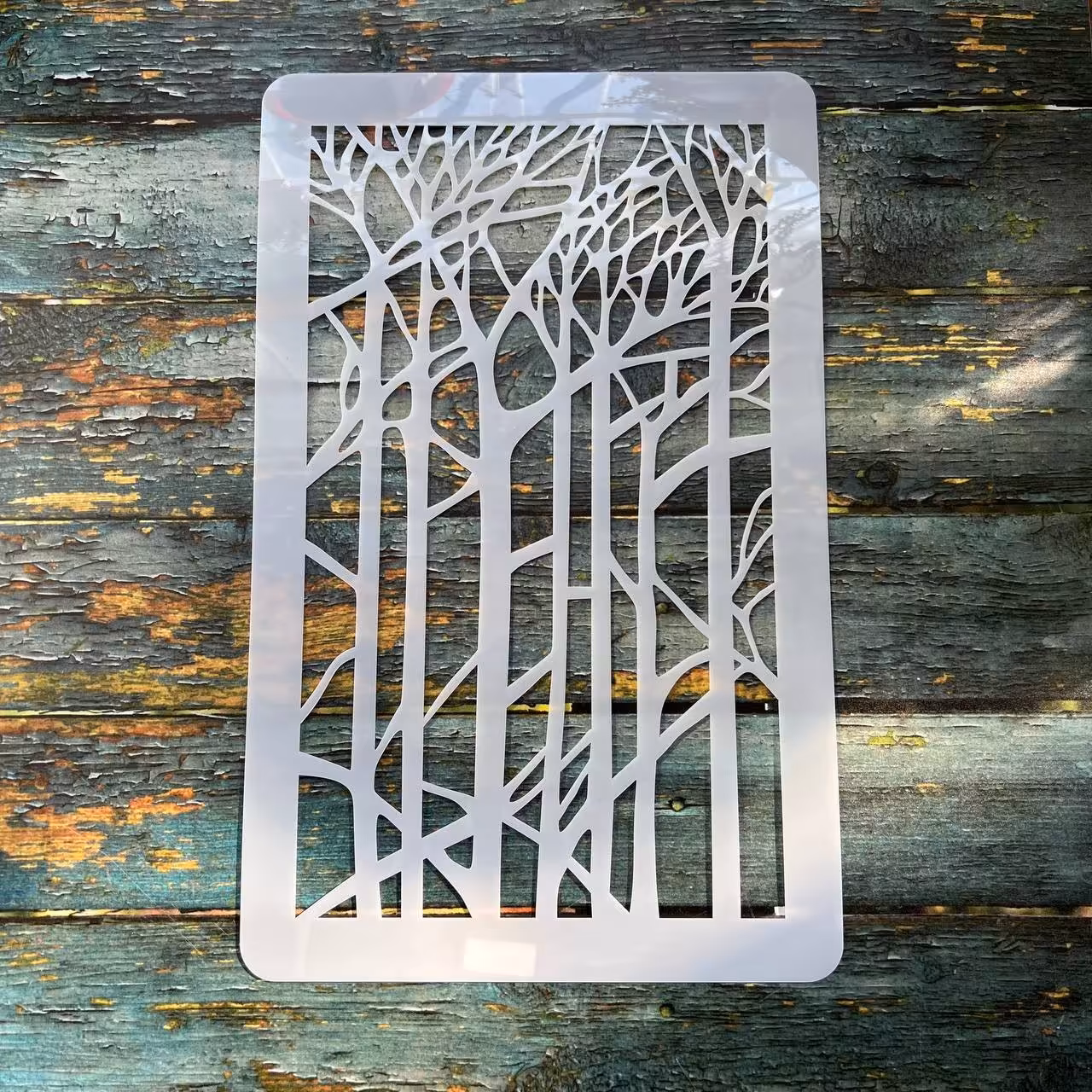 شابلون طلقی طرح چوب بامبو