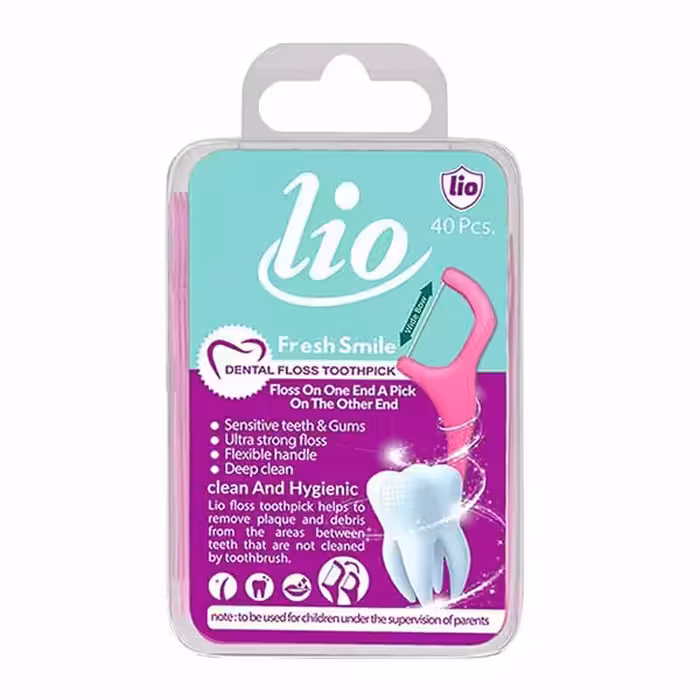 نخ دندان کمانی لیو 40 عددی ( دارای باکس )