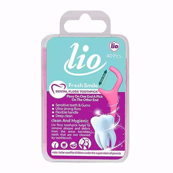 نخ دندان کمانی لیو 40 عددی ( دارای باکس )