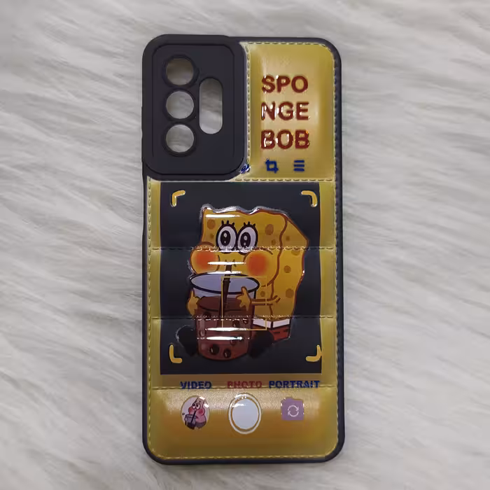 گارد سامسونگ A13 پافری طرح دار محافظ لنز دار 