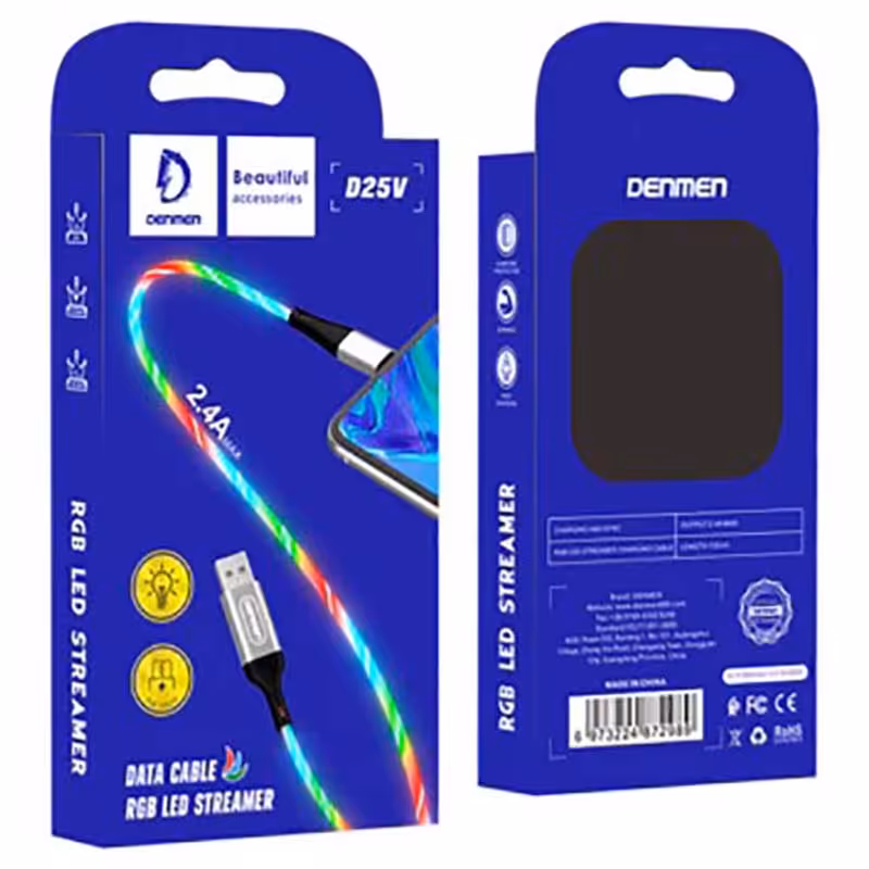 کابل شارژ میکرو Micro USB دنمن Denmen D25V