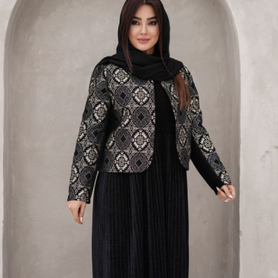کت و سارافون مخمل پاییزه زنانه