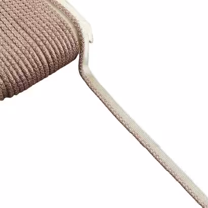 نوار مغزی ترمه ای ضخیم زرشکی (بسته 10 متر)(نوار مغزی مبلی)(بسته یک متری)