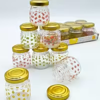 بانکه نقلی شیشه ایی بسته8 عددی