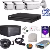 پکیج دوربین مداربسته داهوا شماره 32- 3دوربین 2مگاپیکسل حرفه ای 