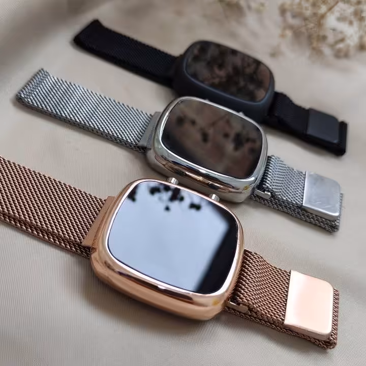 ساعت طرح اپل واچ حصیری رنگ ثابت