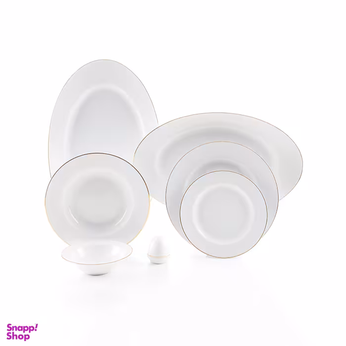 سرویس غذاخوری 28 پارچه چینی زرین ایران مدل سمن درجه یک