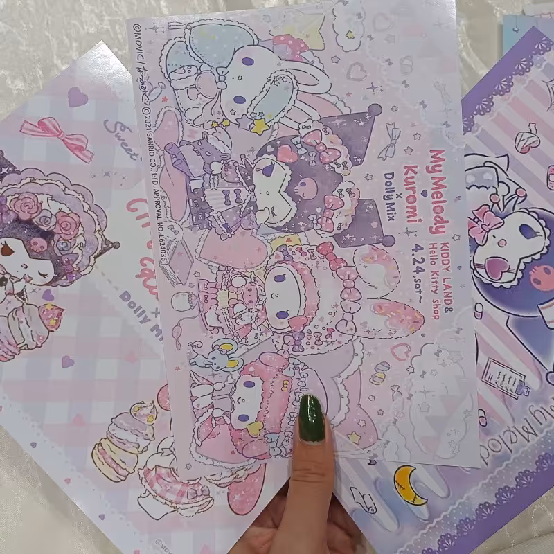 پک 6 تایی پوستر گلاسه طرح کرومی و ملودی