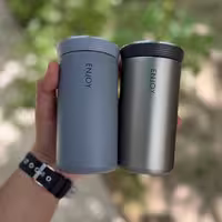ماگ سفری طوسی Enjoy350ml   