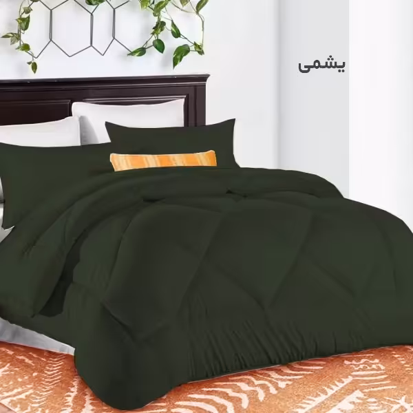 سرویس روتختی چیداری مدل تک رنگ دو نفره  رنگ یشمی