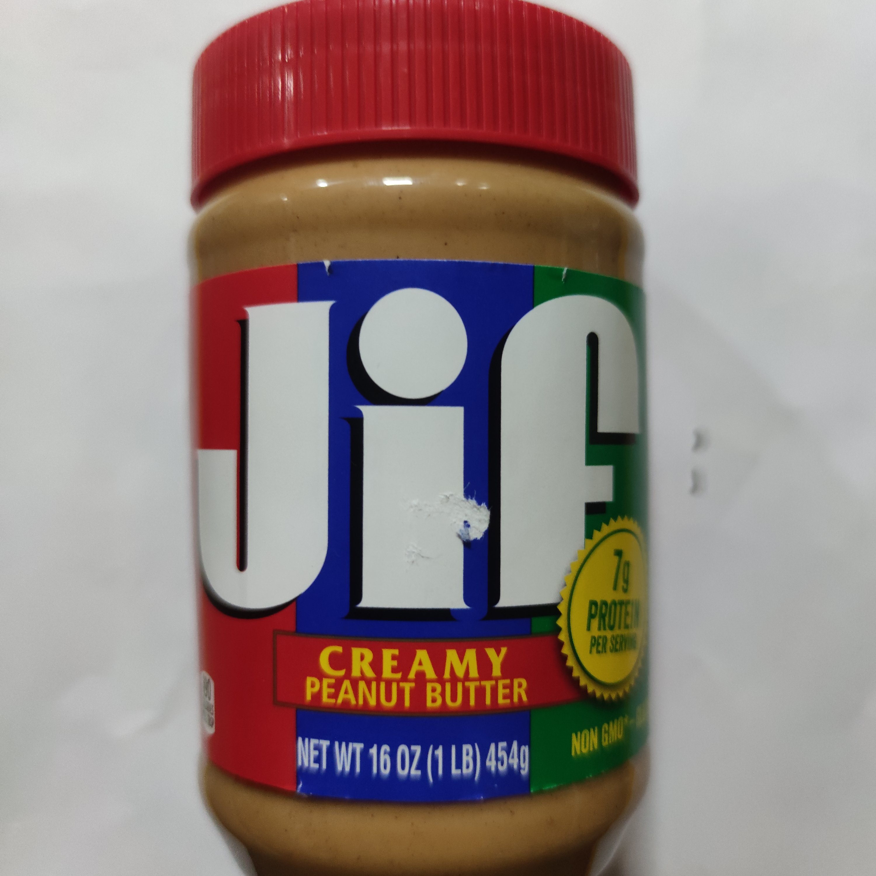 کره بادام زمینی جیف. اصل امریکا. نرم و کرمی. بدون تکه های درشت