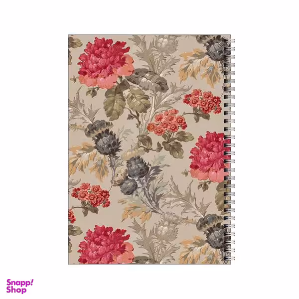 دفتر مشق 100 برگ بامبیلیپ طرح گل گلی وینتیج کد 0266107