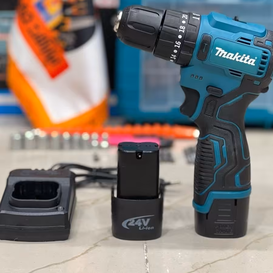 دریل شارژی ماکتیا موتور براشلس24 وات