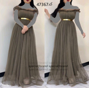 پیراهن مهمانی زنانه تور مدل تکتم