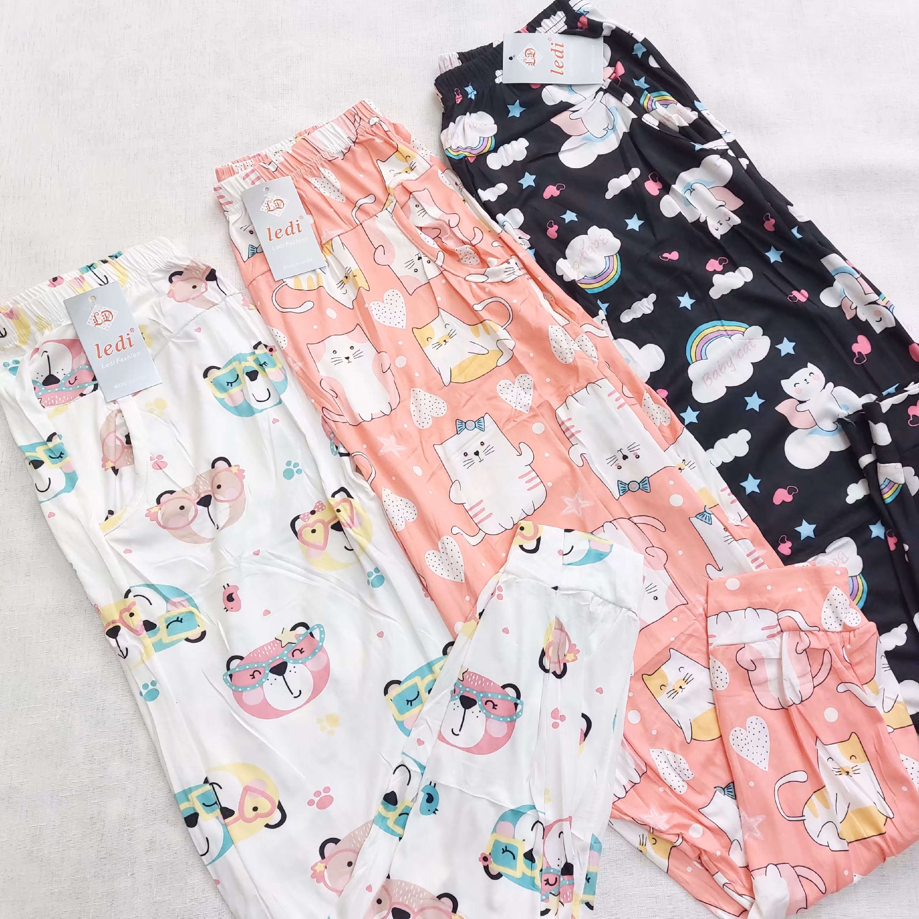 شلوار گیاهی فانتزی دمپا مچی 