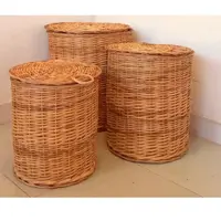 سبد رخت حصیری بزرگ